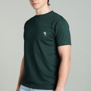 RHSOO2||Bottle Green|| Round Neck Half
