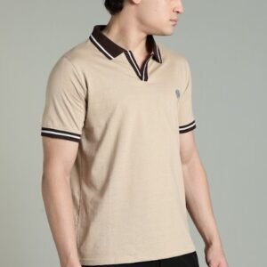 PR3 SS 006|| Beige|| 100% Cotton T-Shirt