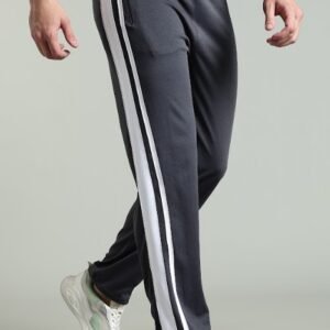 TP003||Dark Grey-White || Track Pant-CS