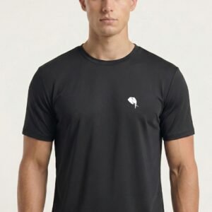 RHSO2A||BLACK|| Round Neck Half