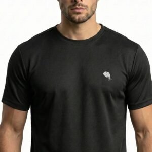 RHSO03||BLACK|| Round Neck Half