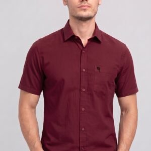 LS005|| WINE|| Half Sleeve Shirt